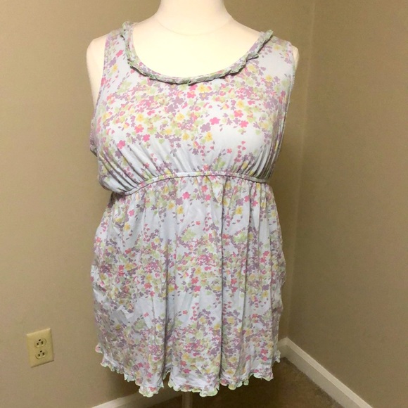 Cacique Other - Cacique 22/24 pastel floral nightgown